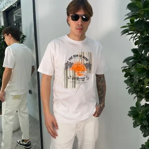 T-SHIRT IN 100% COTONE STAMPA CALIFORNIA - REGULAR FIT GL647W