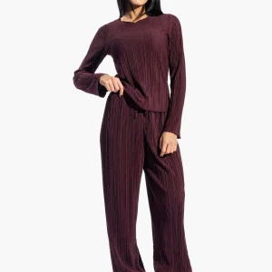 Completo FK Milano F368F012/F368F056 Top e pantalone plissettato in jersey morbido ed elasticizzato