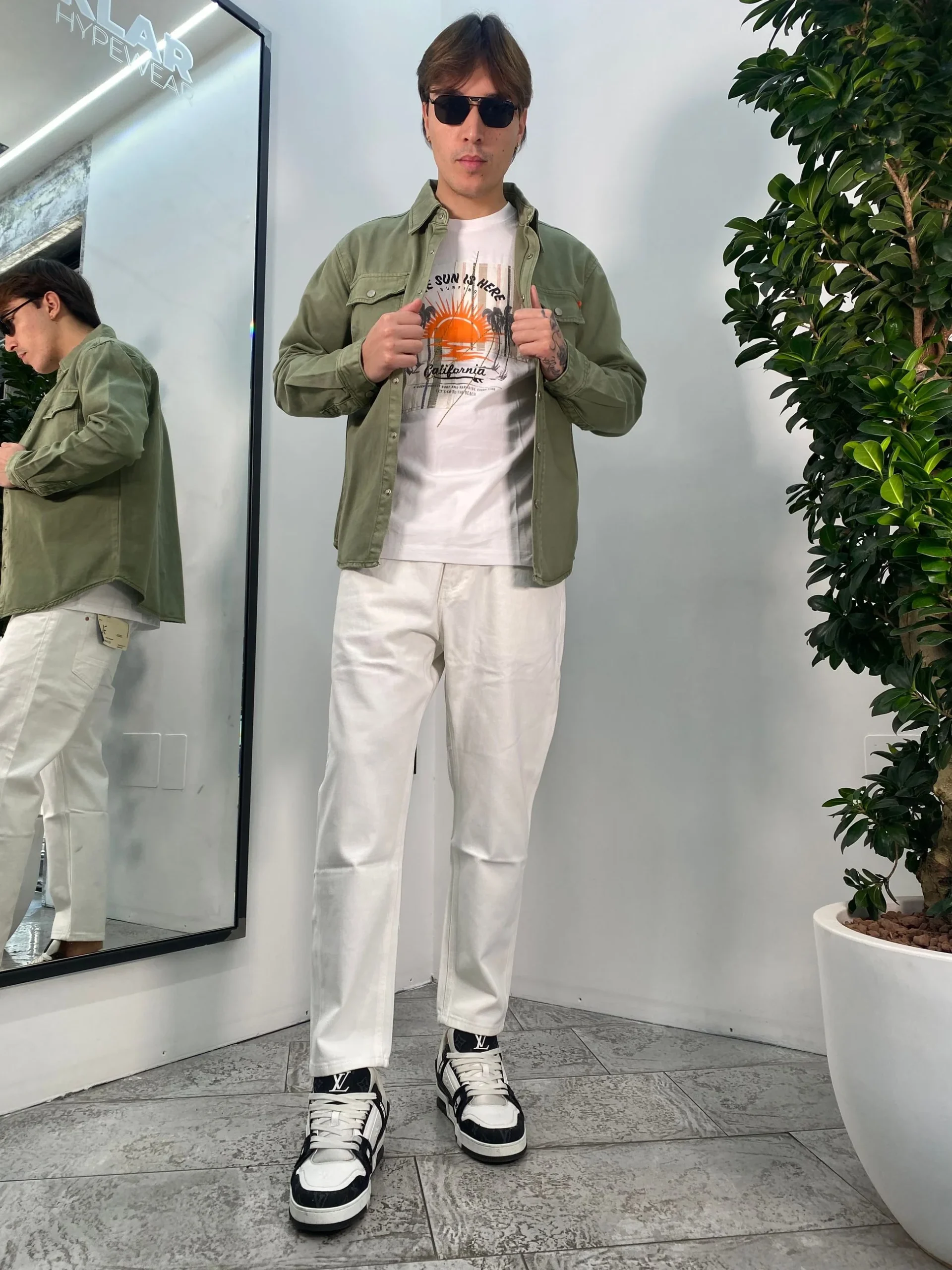 T-SHIRT IN 100% COTONE STAMPA CALIFORNIA - REGULAR FIT GL647W - immagine 6