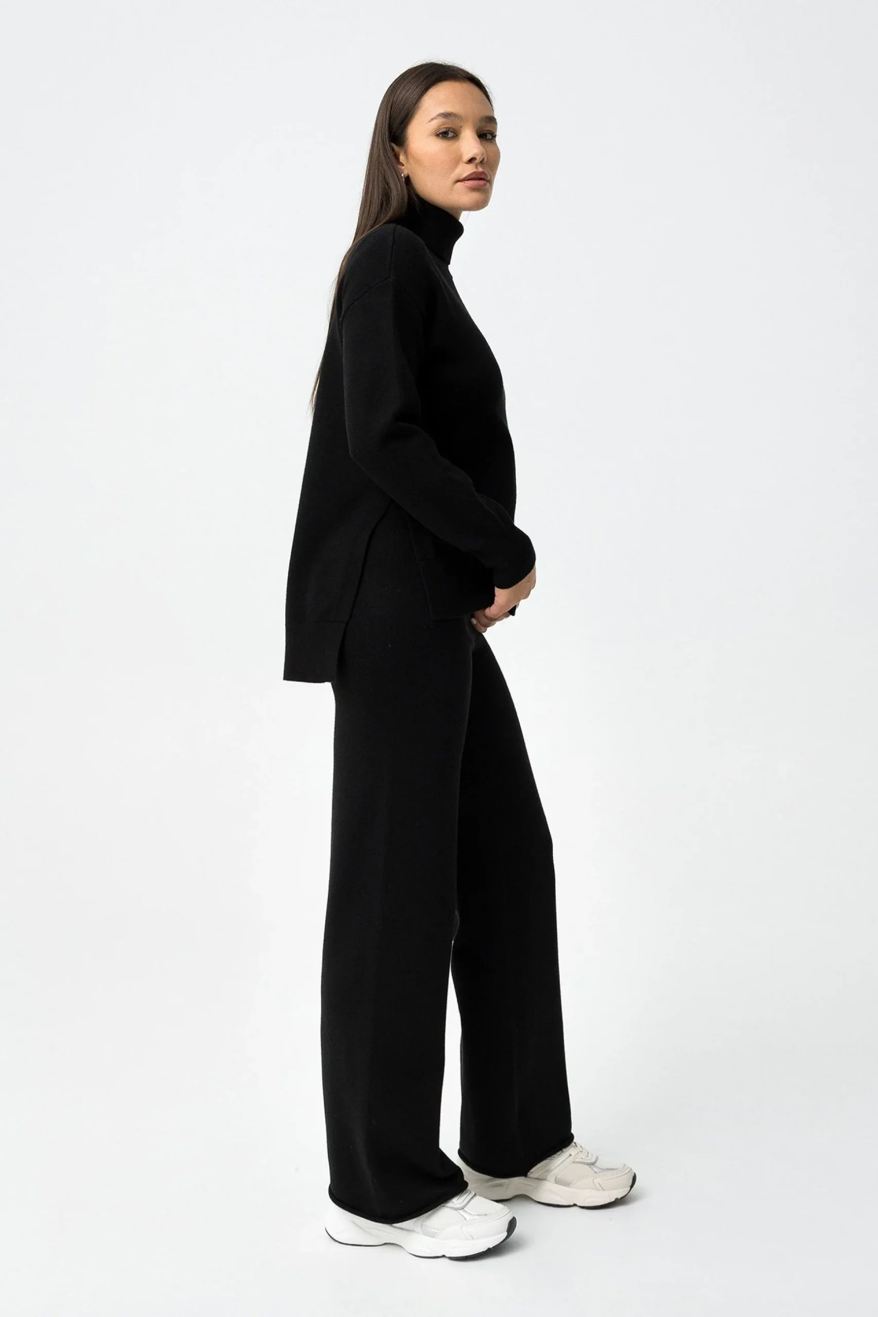 PANTALONE DA COMPLETO MAB_1B IN MAGLIA AMPIO CON ELASTICO IN VITA - COMFORT FIT 10061608.NER - immagine 3