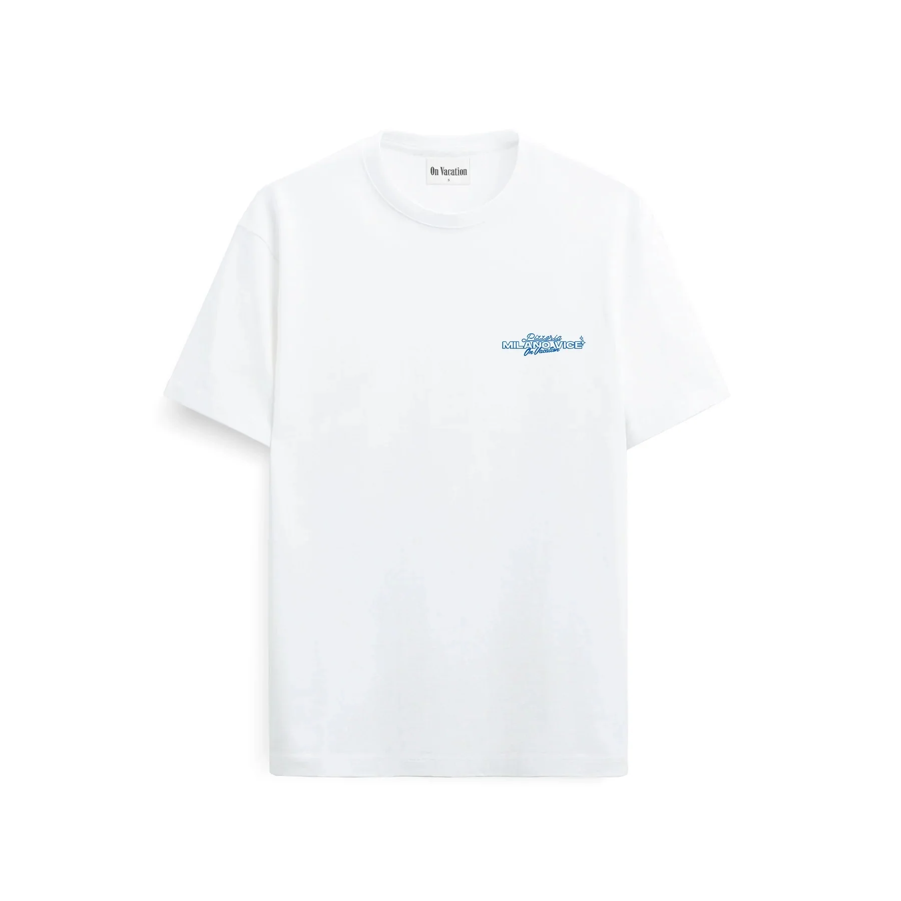 T-SHIRT UNISEX MILANO VICE X ON VACATION WORK SLICE BALANCE - OVERSIZE FIT - immagine 5