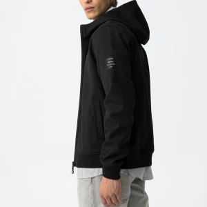 GIUBBINO PRYOR IN TESSUTO TECNICO CON CAPPUCCIO ED ELASTICO AL FONDO, ANTIPIOGGIA E CHIUSURA TERMICA - REGULAR FIT 10063157.NER