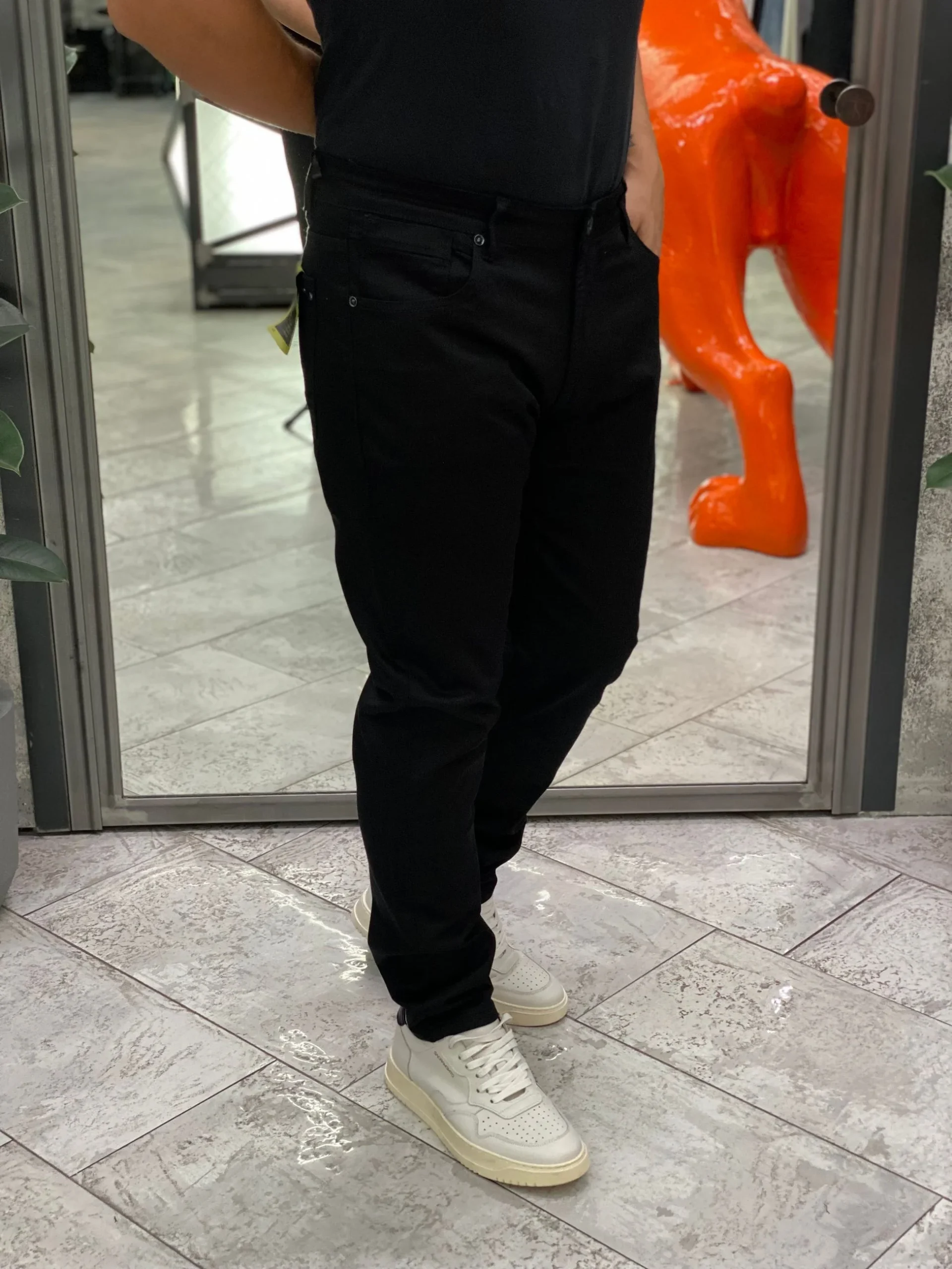 JEANS BRUCE 5 TASCHE ELASTICIZZATO - REGULAR/SLIM FIT GL2526YH.NER - immagine 3