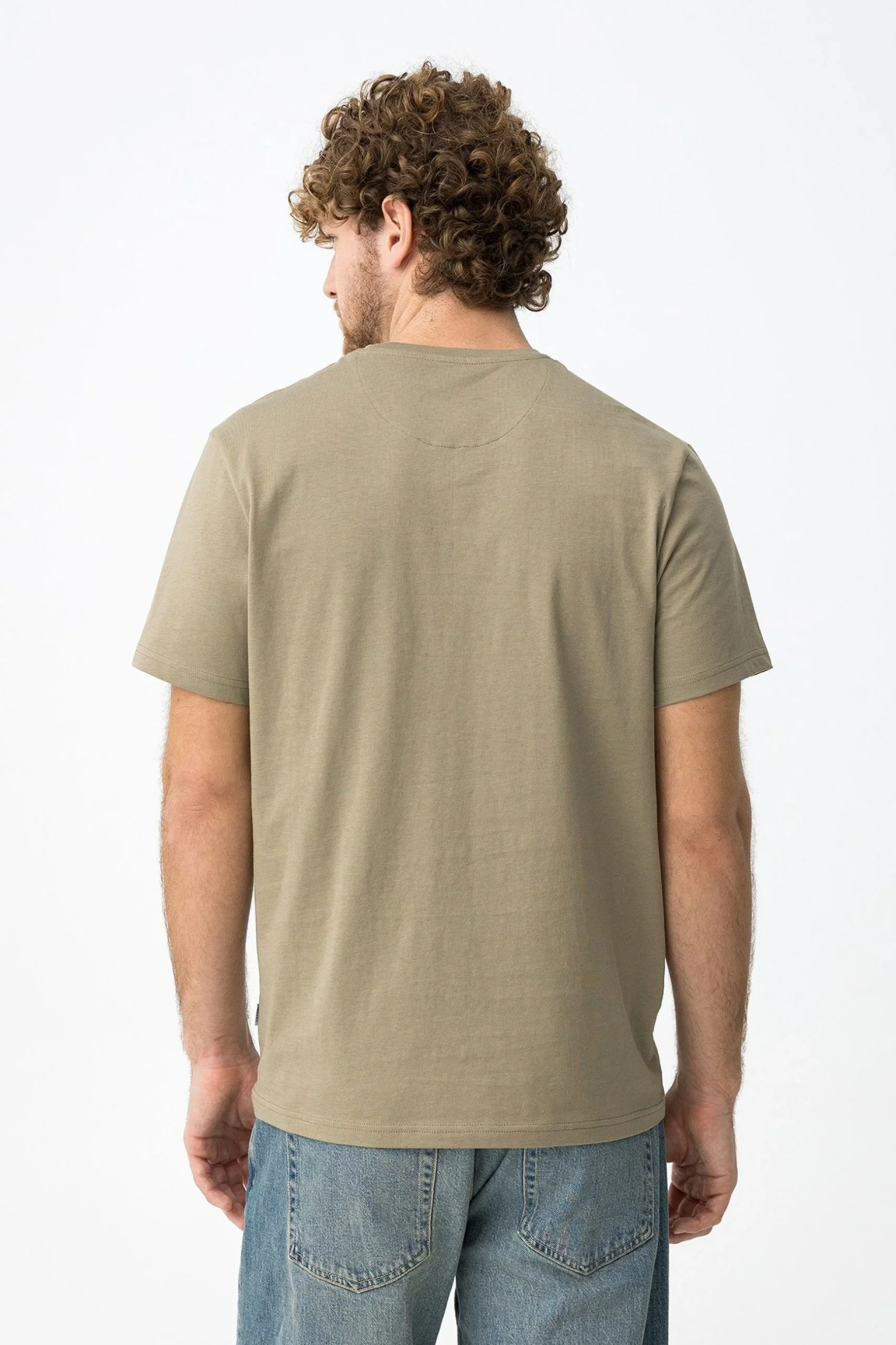 T-SHIRT BARTON BASIC IN 100% COTONE CON LOGO LATO CUORE - REGULAR FIT 10048304.MEL - immagine 5
