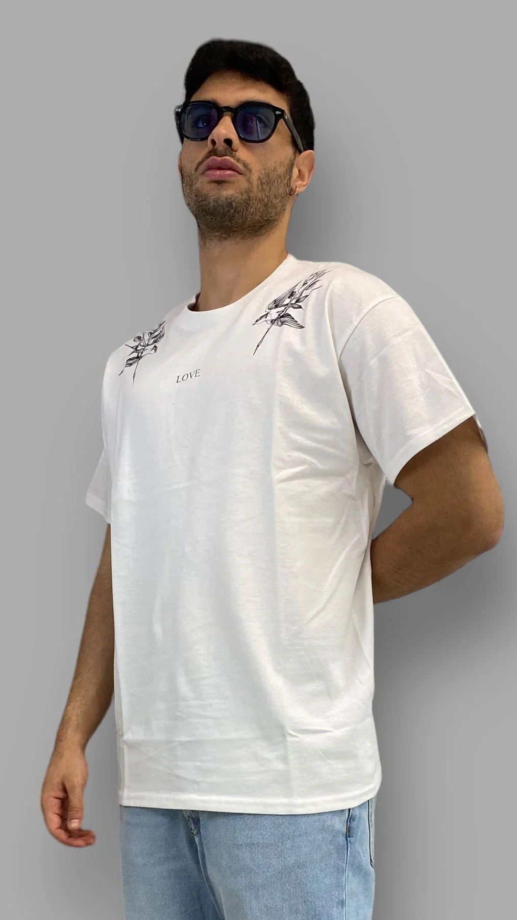 T-SHIRT STAMPA RONDINI LOVE - SEMI OVER FIT - immagine 4