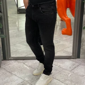 JEANS KEVIN 5 TASCHE IN TELA ELASTICIZZATA BLACK WASH - SKINNY FIT GL6303Q-F25