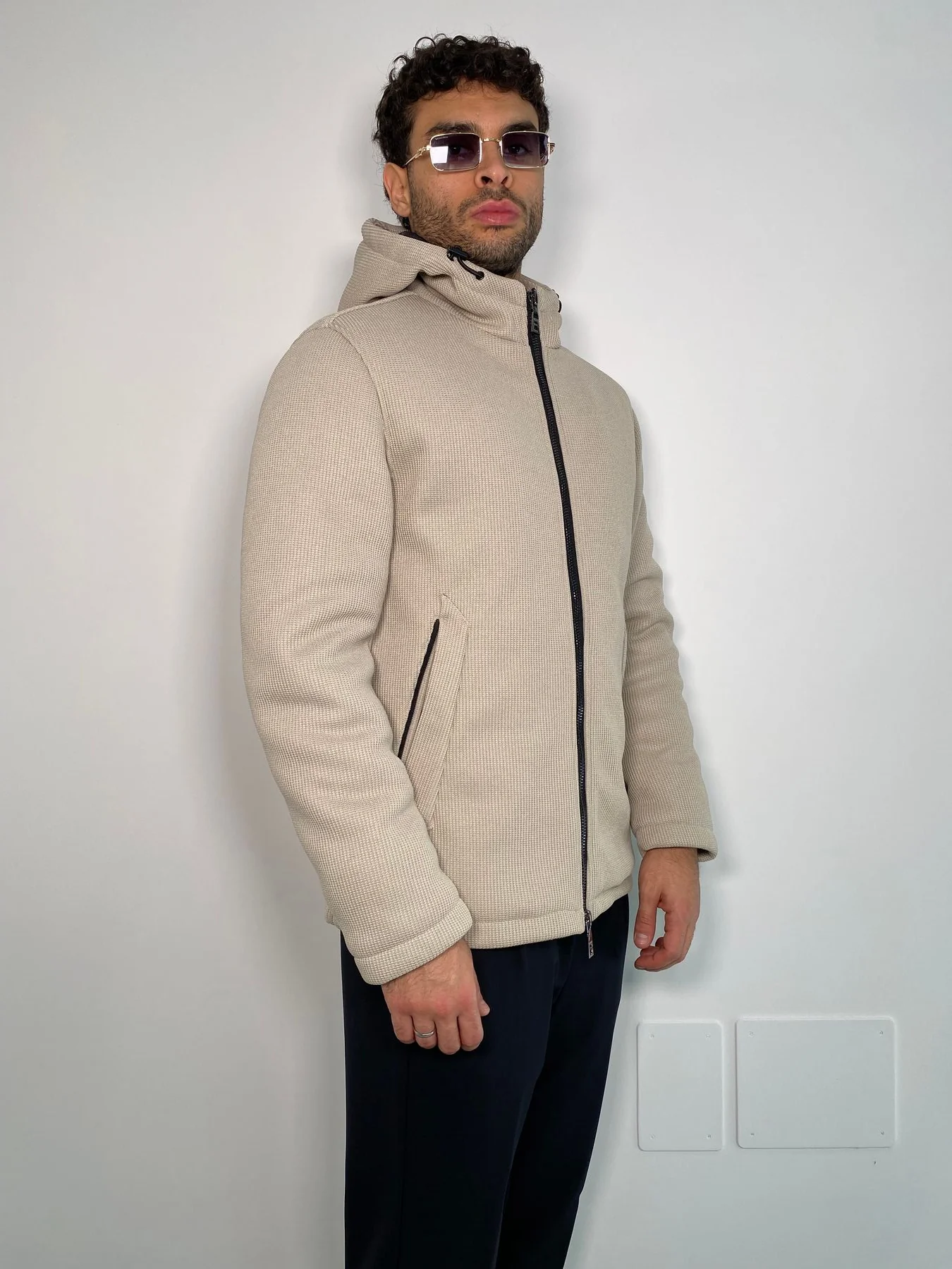 GIUBBINO MID CON CAPPUCCIO IN TESSUTO WATERPROOF - REGULAR FIT - immagine 4